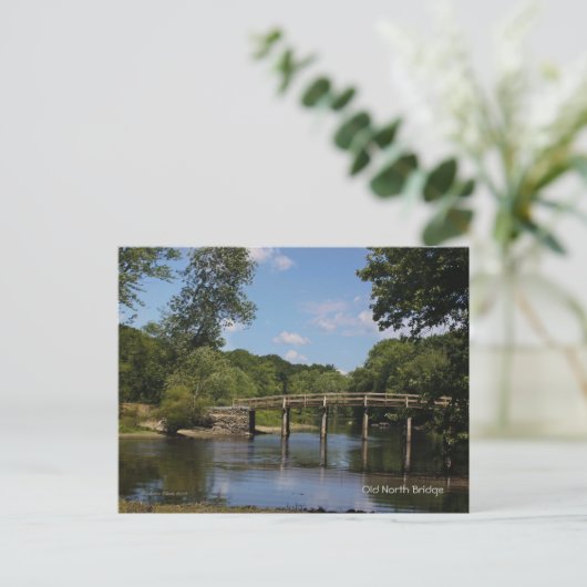 Concord River: Old North Bridge Briefkaart (Staand voorkant)