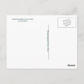 Concord River: Old North Bridge Briefkaart (Achterkant)