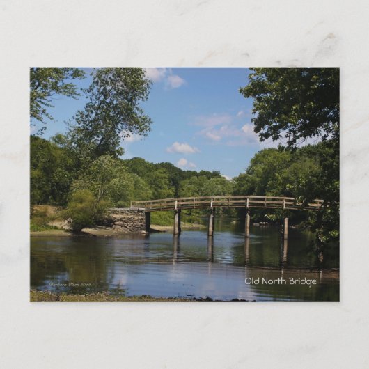 Concord River: Old North Bridge Briefkaart (Voorkant)