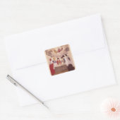 Concordaat tussen Napoleon en Paus Pius VII Vierkante Sticker (Envelop)