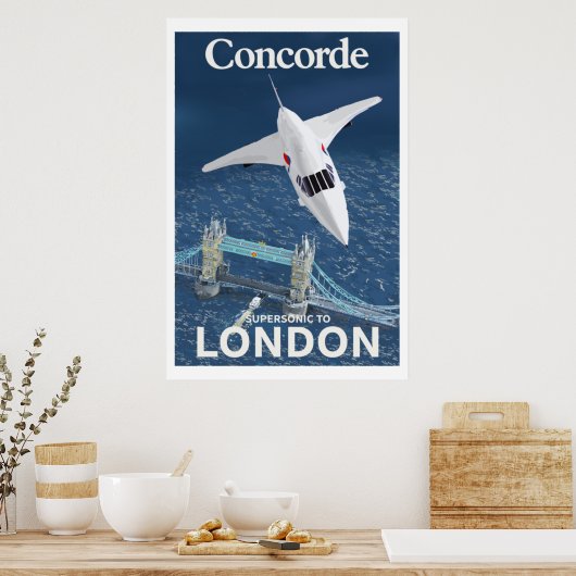 Concorde aan Londen Poster (Keuken)
