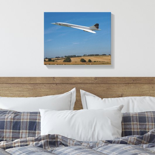 Concorde bij oogsttijd canvas afdruk (Insitu (Slaapkamer))
