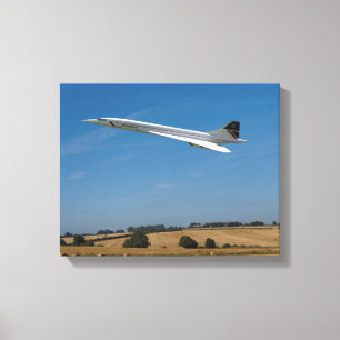 Concorde bij oogsttijd canvas afdruk