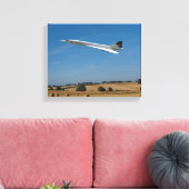 Concorde bij oogsttijd canvas afdruk (Insitu (Woonkamer))