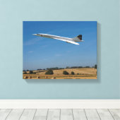 Concorde bij oogsttijd canvas afdruk (Insitu (Houten vloer))