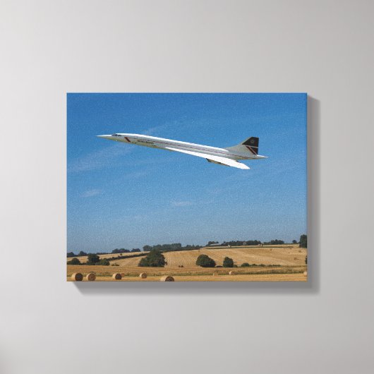 Concorde bij oogsttijd canvas afdruk (Voorkant)