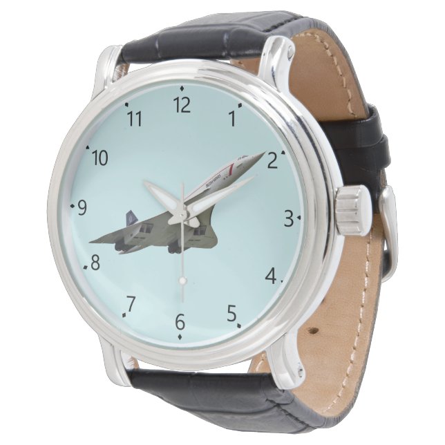 Concorde BOAB met numerieke kiesmarkeringen Horloge (Gekanteld)