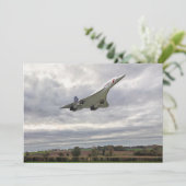 Concorde - de Kaart van de Uitnodiging van de Snel (Staand voorkant)