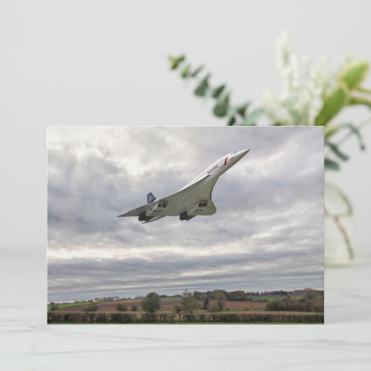 Concorde - de Kaart van de Uitnodiging van de Snel (Staand voorkant)