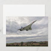 Concorde - de Kaart van de Uitnodiging van de Snel (Voorkant / Achterkant)