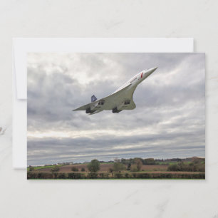 Concorde - de Kaart van de Uitnodiging van de Snel