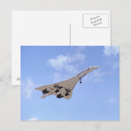 Concorde G-BOAF Briefkaart (Voorkant / Achterkant)