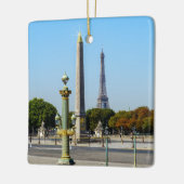 Concorde Luxor Obelisk en Eiffel Tower - Parijs Keramisch Ornament (Links)