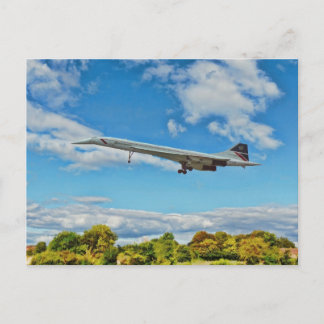 Concorde on Finals Briefkaart