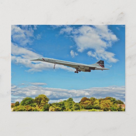 Concorde on Finals Briefkaart (Voorkant)