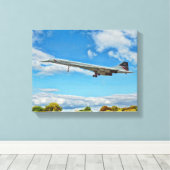 Concorde on Finals Canvas Afdruk (Insitu (Houten vloer))