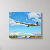 Concorde on Finals Canvas Afdruk (Voorkant)