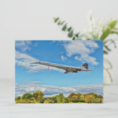 Concorde on Finals Invitation card Kaart (Staand voorkant)