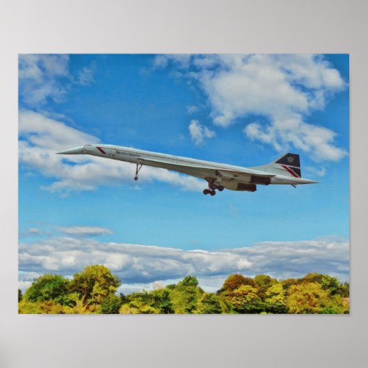 Concorde on Finals Poster (Voorkant)