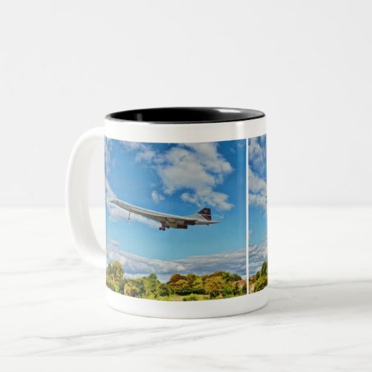 Concorde on Finals Tweekleurige Koffiemok (Voorkant links)