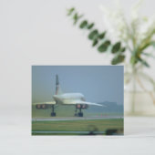 Concorde start, vol na brander briefkaart (Staand voorkant)