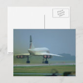 Concorde start, vol na brander briefkaart (Voorkant / Achterkant)