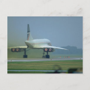Concorde start, vol na brander briefkaart