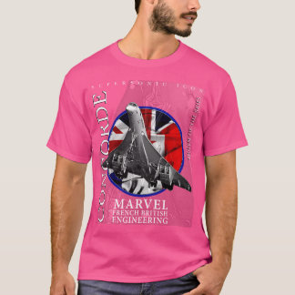 Concorde Supersonic British French Legendary Air T-shirt