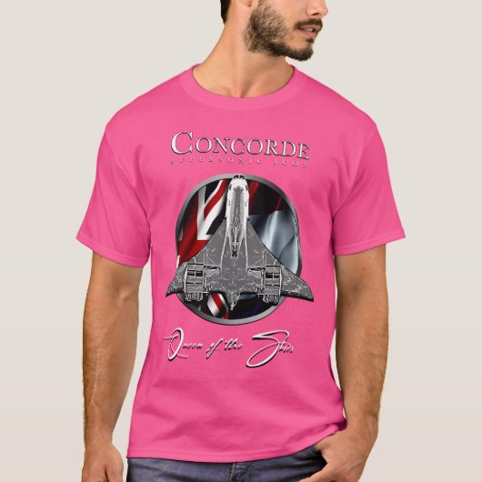 Concorde Supersonic British French Legendary Air T-shirt (Voorkant)