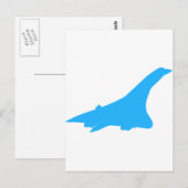Concorde Supersonic Passenger Jetliner Briefkaart (Voorkant / Achterkant)