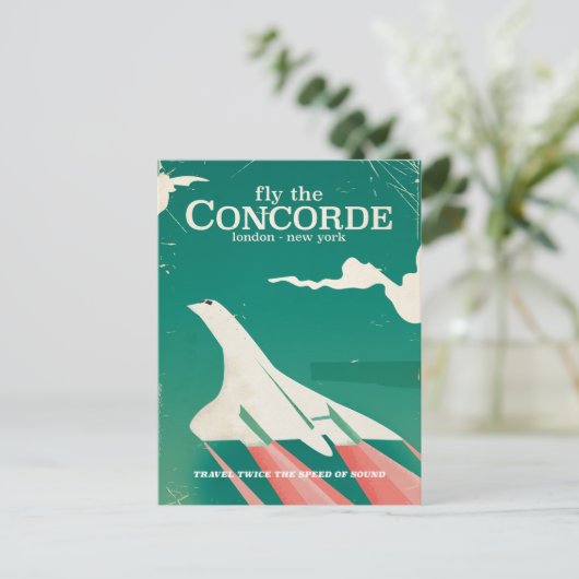 Concorde  Vacation poster Briefkaart (Staand voorkant)