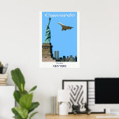 Concorde van New York Poster (Thuiskantoor)