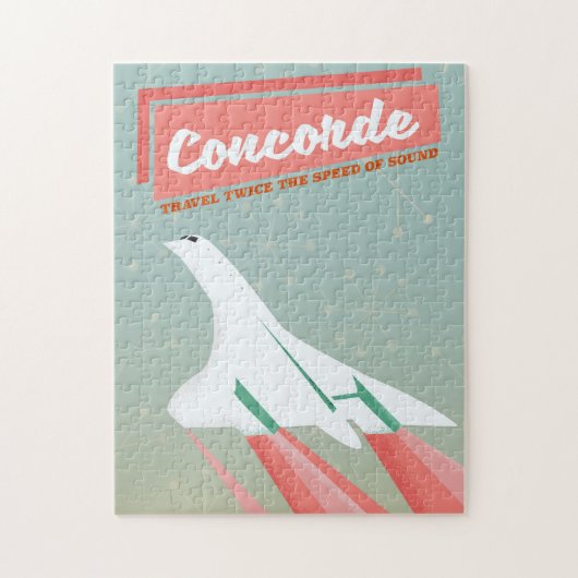 Concorde vintage reisposter legpuzzel (Verticaal)