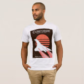 Concorde vintage vltreisposter t-shirt (Voorkant volledig)