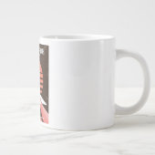 Concorde vintage vluchtreisposter grote koffiekop (Rechts)