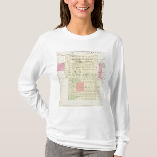 Concordia, Cloud County, Kansas T-shirt (Voorkant)