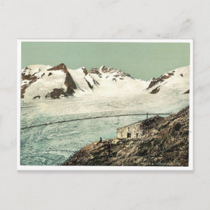 Concordia Hut, Valais, Alpen of Zwitserland vintag Briefkaart