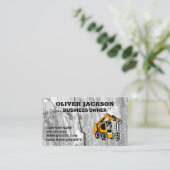 Concrete achtergrond | Boorconstructievoertuig Visitekaartje (Staand voorkant)