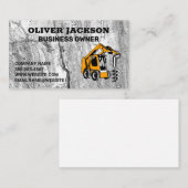 Concrete achtergrond | Boorconstructievoertuig Visitekaartje (Voorkant / Achterkant)