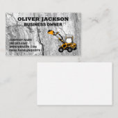 Concrete achtergrond | Bouwvoertuig Visitekaartje (Voorkant / Achterkant)