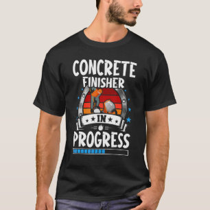 Concrete afwerker in de voortgezette stagestudent t-shirt