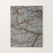 Concrete blokwand met wijnstokken legpuzzel (Verticaal)