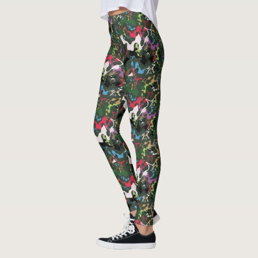 Concrete Canvas Bloom: Urban Oerwoud Leggings (Links)