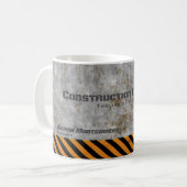 Concrete Caution Construction Company Koffiemok (Voorkant links)