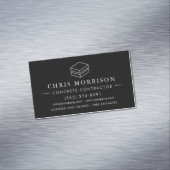 Concrete Cement Construction Services Magnetisch Visitekaartje (Voorbeeld)
