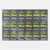 Concrete Cement Truck Construction Trucks & Name Inpakpapier Vel (Voorkant 3)