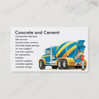 Concrete/cementmixer Construction Visitekaartje