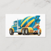 Concrete/cementmixer Construction Visitekaartje (Achterkant)
