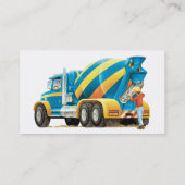 Concrete/cementmixer Construction Visitekaartje (Achterkant)