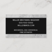 Concrete constructiemateriaal — Sjabloon Visitekaartje (Achterkant)